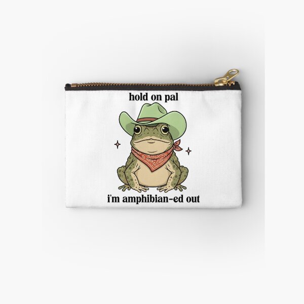 Item preview, Hold On Pal – Funny Frog Cowboy Pun designed and sold by Senkov.