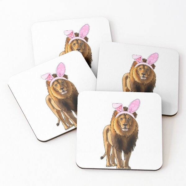 Item preview,  Lion Wearing a bunny ears Hat – animalzinhats designed and sold by Ashley’sAnimalz.