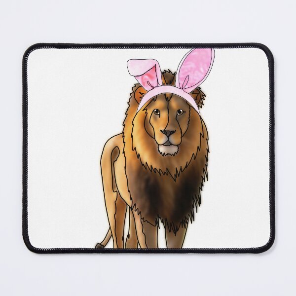 Item preview, Lion Wearing a bunny ears Hat – animalzinhats designed and sold by Ashley’sAnimalz.