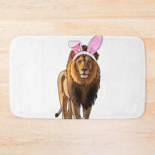 Item preview,  Lion Wearing a bunny ears Hat – animalzinhats designed and sold by Ashley’sAnimalz.