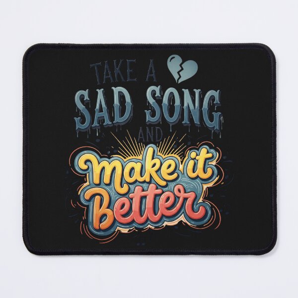 Item preview, Melody of Hope: Retro Design "Make It Better" with Broken Heart designed and sold by sing-it-out.