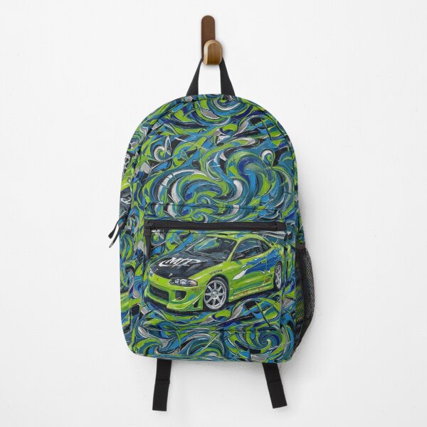 Item preview, Neon Green Street Racer • Tuner Legend Art Painting designed and sold by Artistic canvas store.