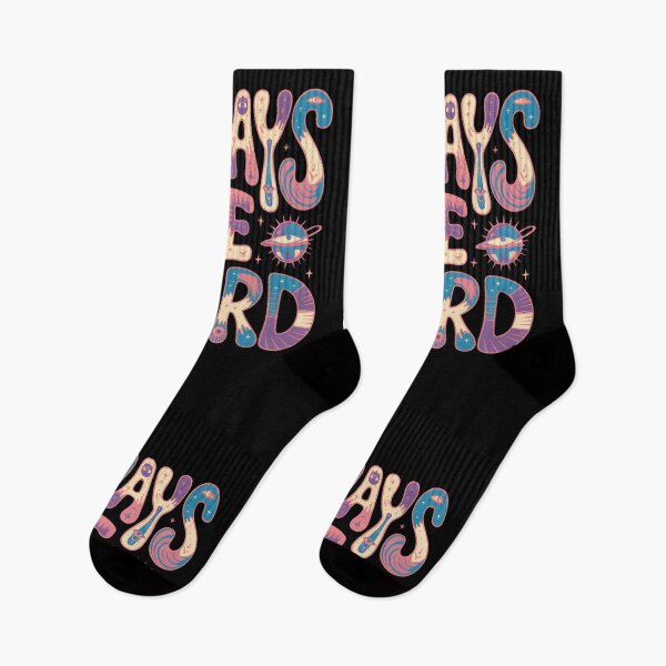 Item preview, Always Be Weird – Psychedelic Surreal Typography designed and sold by tokyojeff.