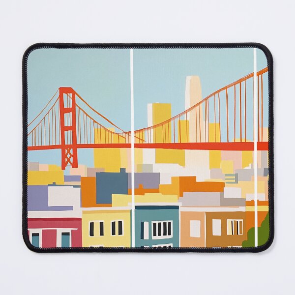 Item preview, San Francisco Golden Gate Pastel Skyline designed and sold by SkylineVistas Designs.