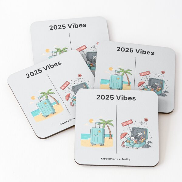 Item preview, 2025 Vibes Expectation vs Reality Funny Travel designed and sold by PixelQ.