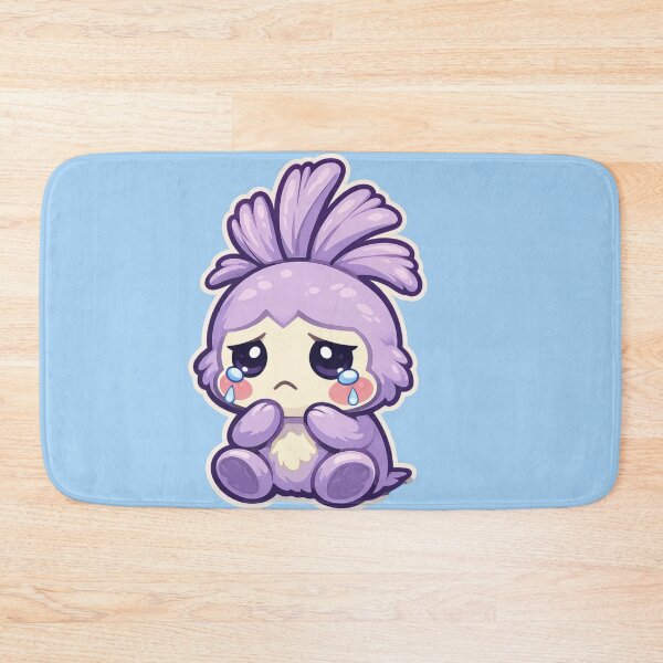 Item preview, Sad Wobblet Sticker – Cute Crying Purple Mascot designed and sold by TroyTheTerrific.