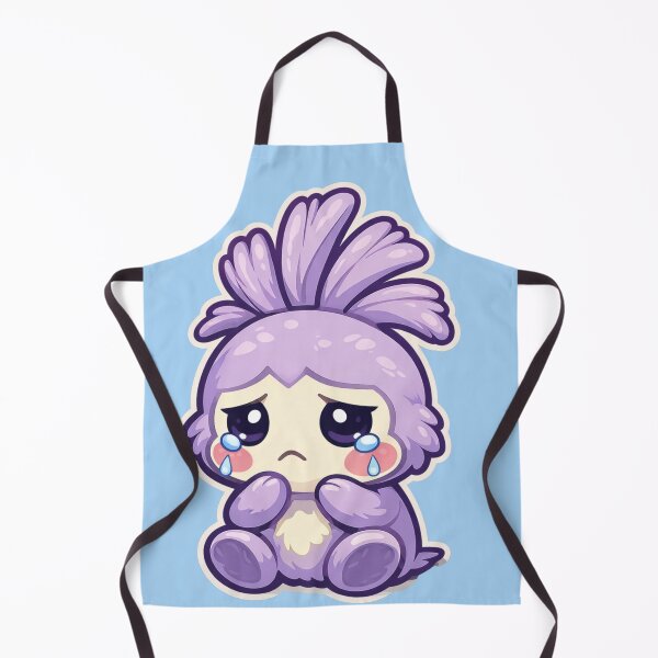 Item preview, Sad Wobblet Sticker – Cute Crying Purple Mascot designed and sold by TroyTheTerrific.