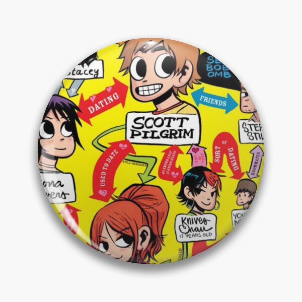 Item preview, Scott Pilgrim Character Map designed and sold by didulikemyart.