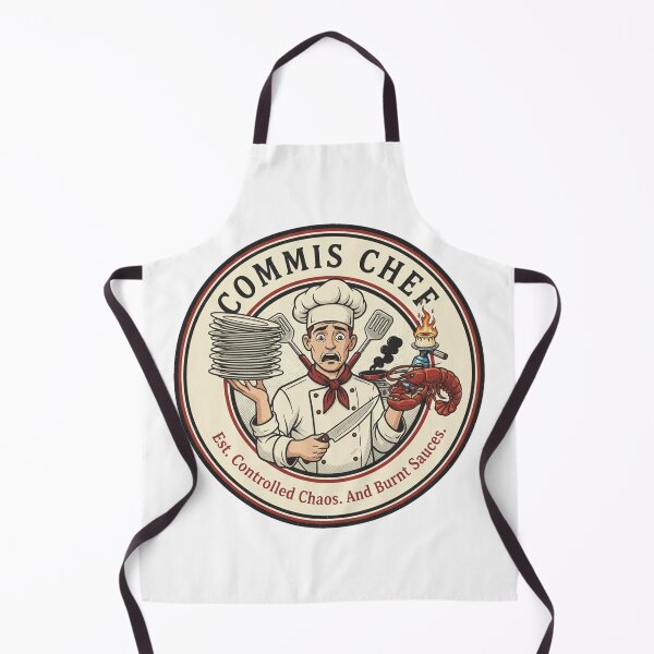 Item preview, Commis Chef Controlled Chaos | Funny T-Shirt | Online Chef Gift designed and sold by plastikelectrik.