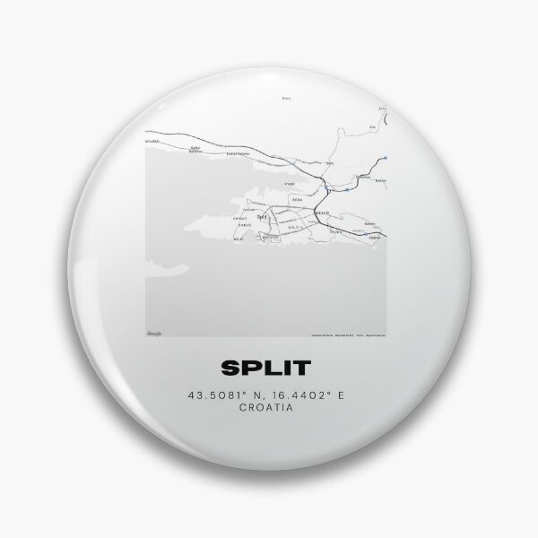 Item preview, Split Croatia Map Print | Minimal City Line Art | Coastal Travel Design designed and sold by RM-Journey.