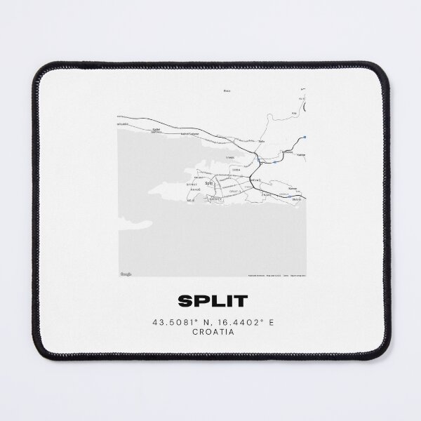 Item preview, Split Croatia Map Print | Minimal City Line Art | Coastal Travel Design designed and sold by RM-Journey.