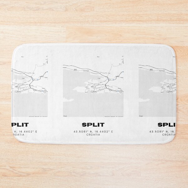 Item preview, Split Croatia Map Print | Minimal City Line Art | Coastal Travel Design designed and sold by RM-Journey.
