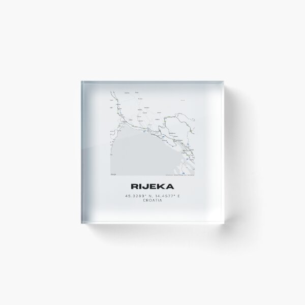 Item preview, Rijeka Croatia Minimal Map Art | Modern City Illustration | Travel Decor designed and sold by RM-Journey.