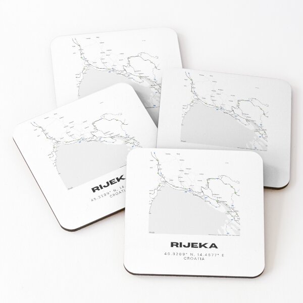 Item preview, Rijeka Croatia Minimal Map Art | Modern City Illustration | Travel Decor designed and sold by RM-Journey.