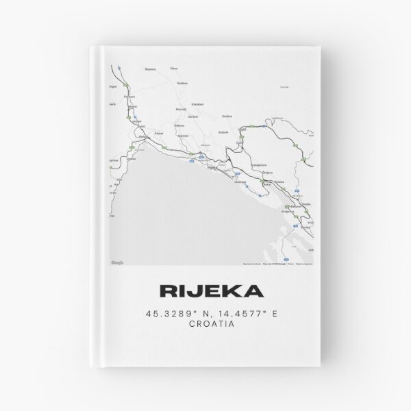 Item preview, Rijeka Croatia Minimal Map Art | Modern City Illustration | Travel Decor designed and sold by RM-Journey.