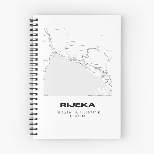 Item preview, Rijeka Croatia Minimal Map Art | Modern City Illustration | Travel Decor designed and sold by RM-Journey.