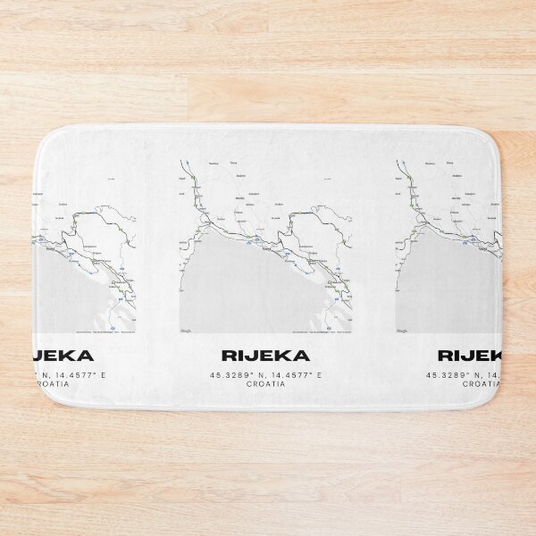 Item preview, Rijeka Croatia Minimal Map Art | Modern City Illustration | Travel Decor designed and sold by RM-Journey.