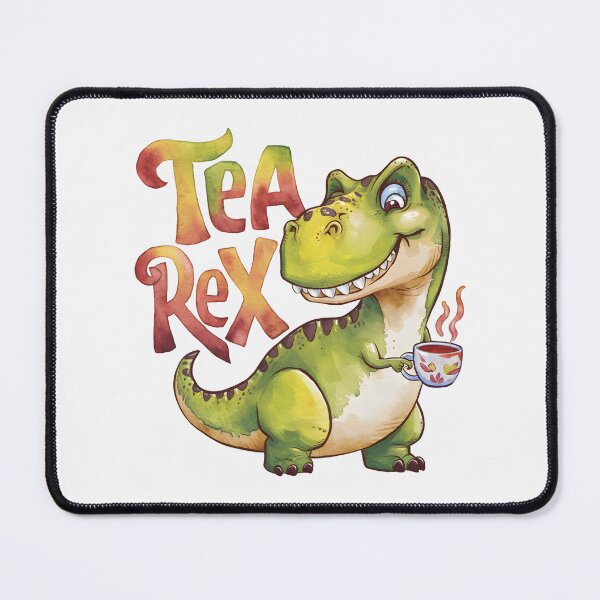 Item preview, Tea Rex – Cute Dinosaur Tea Pun Illustration designed and sold by tokyojeff.