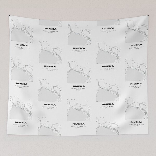Item preview, Rijeka Croatia Minimal Map Art | Modern City Illustration | Travel Decor designed and sold by RM-Journey.