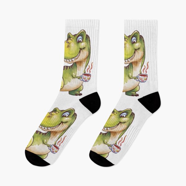 Item preview, Tea Rex – Cute Dinosaur Tea Pun Illustration designed and sold by tokyojeff.