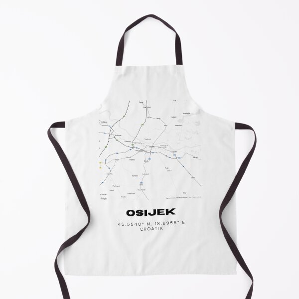 Item preview, Osijek Croatia Map Illustration | Minimalist City Print | Modern Decor designed and sold by RM-Journey.