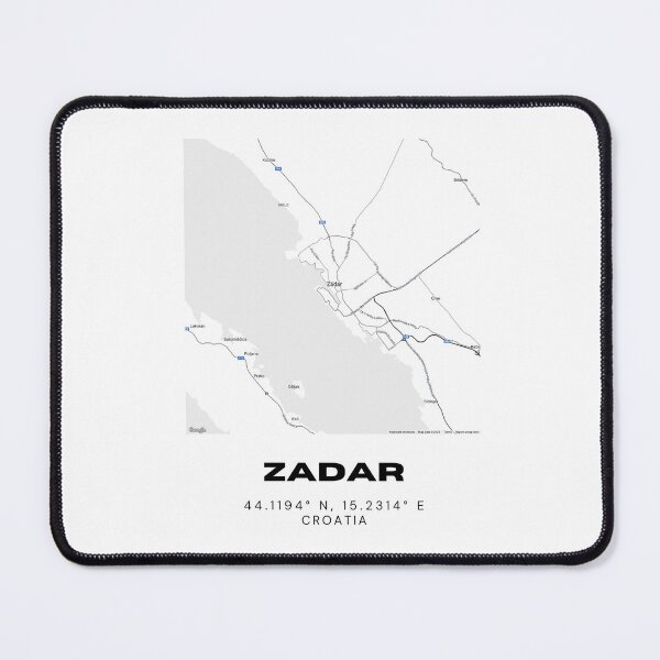 Item preview, Zadar Croatia Map Art | Minimalist City Line Map | Travel Aesthetic Print designed and sold by RM-Journey.