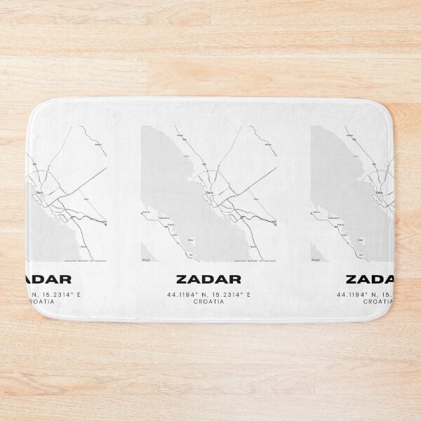 Item preview, Zadar Croatia Map Art | Minimalist City Line Map | Travel Aesthetic Print designed and sold by RM-Journey.