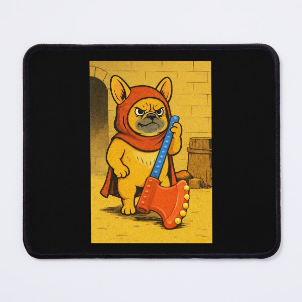 Item preview, French Bulldog Medieval Dogs – Grumpy Executioner – Gift for French Bulldog Lovers • Retro Comics • Vintage Halftone designed and sold by JacobKAurumhead.