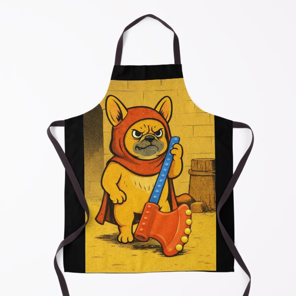 Item preview, French Bulldog Medieval Dogs – Grumpy Executioner – Gift for French Bulldog Lovers • Retro Comics • Vintage Halftone designed and sold by JacobKAurumhead.
