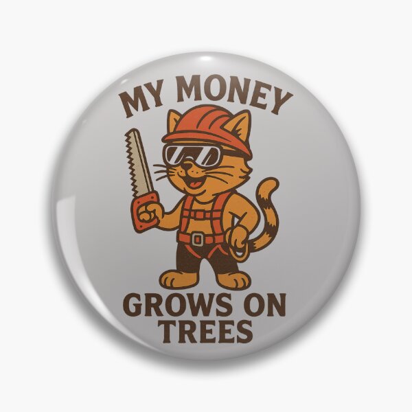 Item preview, My Money Grows On Trees Cat Arborist Design designed and sold by Meandmyshop.