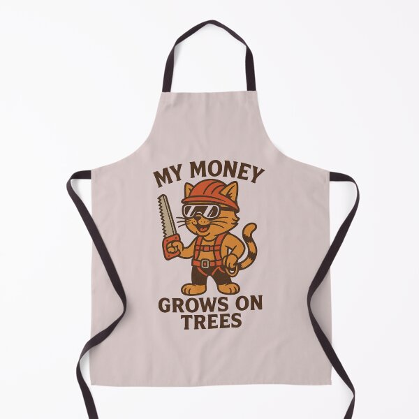 Item preview, My Money Grows On Trees Cat Arborist Design designed and sold by Meandmyshop.