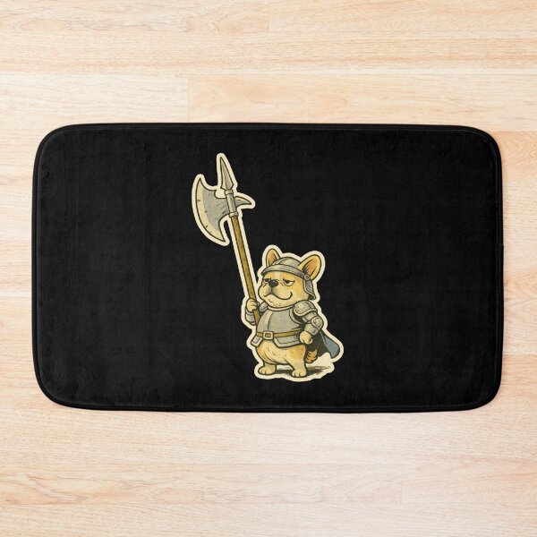 Item preview, French Bulldog Medieval Dogs – Castle Gate Guard Clean Cut – Gift for French Bulldog Lovers • Retro Comics • Vintage Halftone designed and sold by JacobKAurumhead.