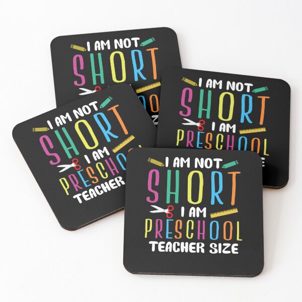Item preview, I Am Not Short I Am Preschool Teacher Size Funny designed and sold by Gogetgiggles.
