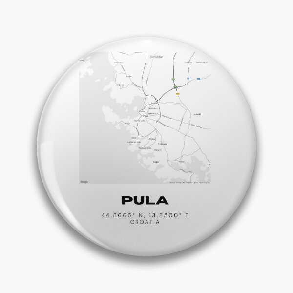 Item preview, Pula Croatia Minimal Map Print | Modern City Illustration | Travel Decor designed and sold by RM-Journey.