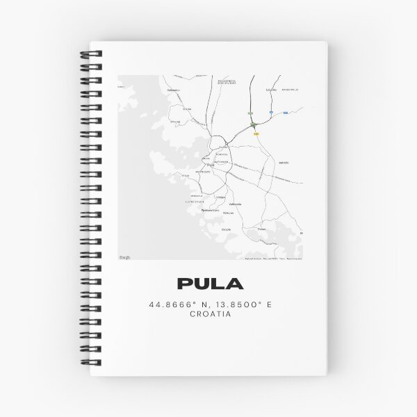 Item preview, Pula Croatia Minimal Map Print | Modern City Illustration | Travel Decor designed and sold by RM-Journey.