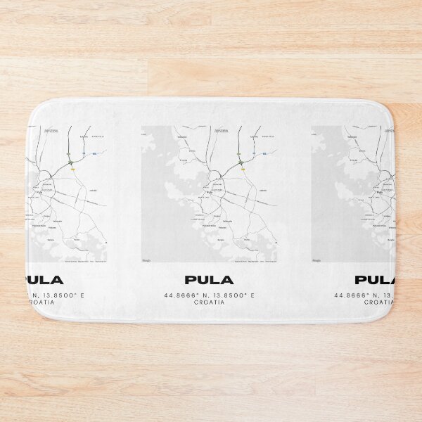 Item preview, Pula Croatia Minimal Map Print | Modern City Illustration | Travel Decor designed and sold by RM-Journey.