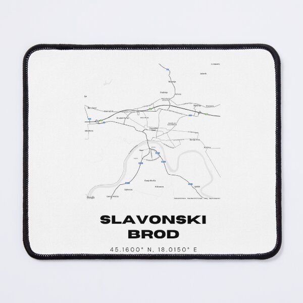 Item preview, Slavonski Brod Croatia Map Art | Minimalist City Print | Modern Design designed and sold by RM-Journey.