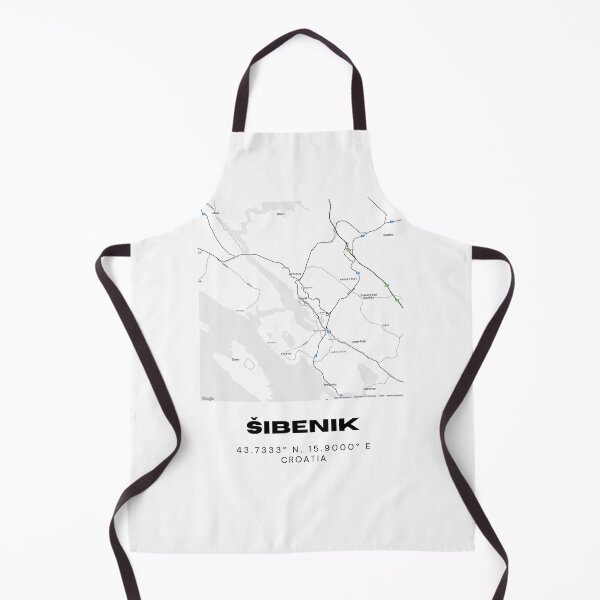 Item preview, Šibenik Croatia Map Art | Minimal City Line Map | Coastal Travel Print designed and sold by RM-Journey.