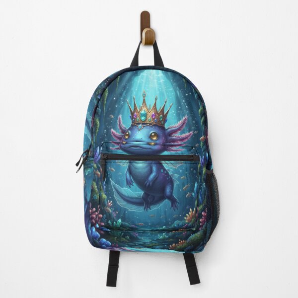 Item preview, The Little King of the Abyss Cute Axolotl Fantasy designed and sold by JanRizz.