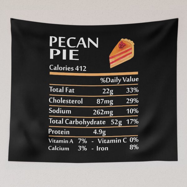 Item preview, Pecan Pie Calories 412 Nutrition Facts Funny Food Lover designed and sold by Gogetgiggles.