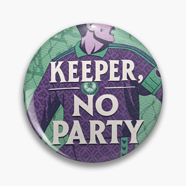 Item preview, Keeper, No Party – Football Goalkeeper Illustration designed and sold by RAVisuals.