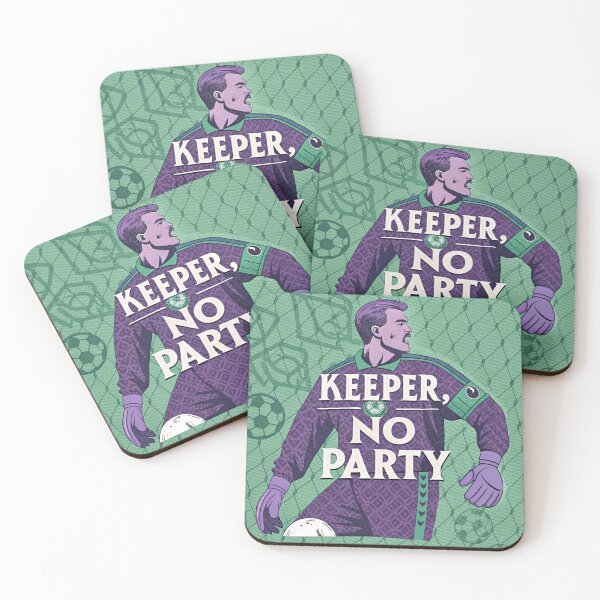 Item preview, Keeper, No Party – Football Goalkeeper Illustration designed and sold by RAVisuals.