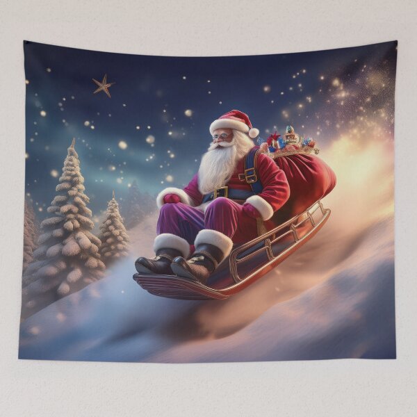 Item preview, Sledding Santa designed and sold by Kathy Weaver.