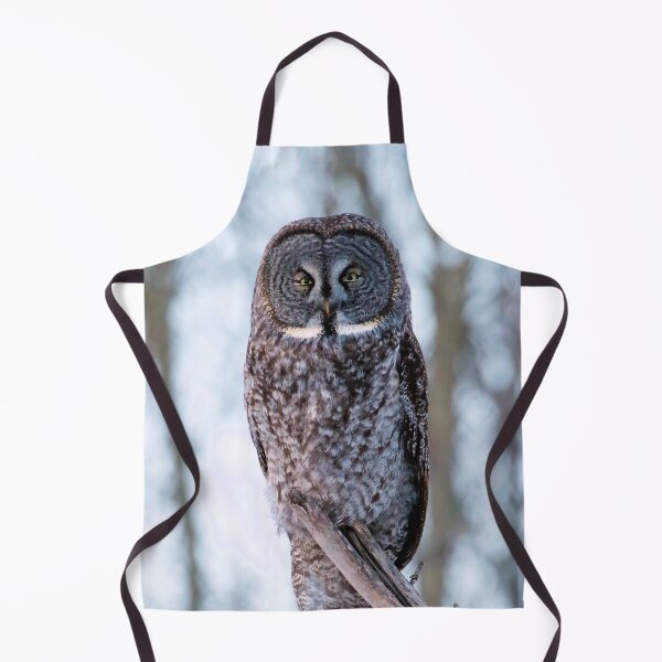 Item preview, Great Gray Owl Perched in Canadian Forest designed and sold by locustgirl.