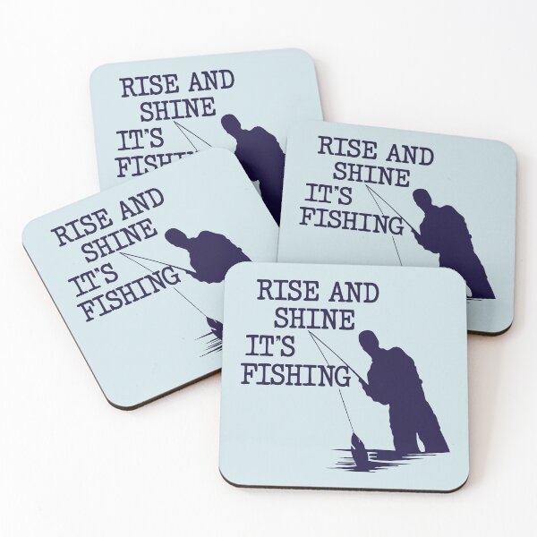 Item preview, rise and shine it's fishing designed and sold by CloudyPress.