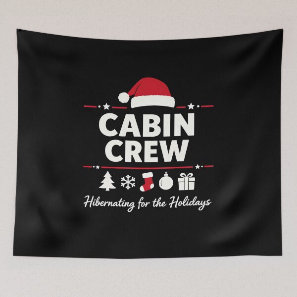 Item preview, Cabin Crew, Hibernating for the Holidays Gift, Cozy Christmas Cabin Graphic Tee for Family Friends Winter Vacation designed and sold by saloui.
