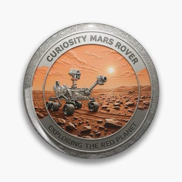 Artikelvorschau, Gedenkmünze für den Mars-Rover Curiosity zur Weltraumforschung entworfen und verkauft von KiwiRider.