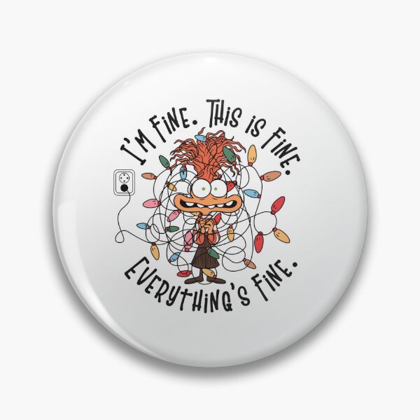 Item preview, Inside Out Anxiety Christmas Stress - I'm Fine Everything's Fine designed and sold by lojadpop.