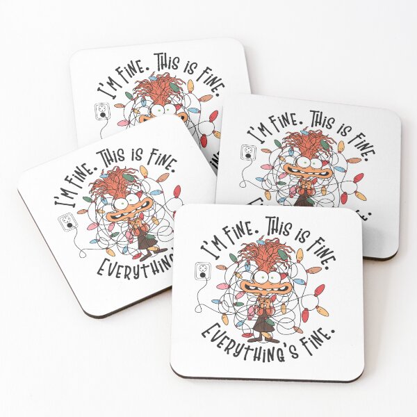 Item preview, Inside Out Anxiety Christmas Stress - I'm Fine Everything's Fine designed and sold by lojadpop.