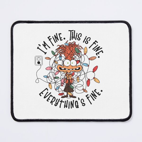 Item preview, Inside Out Anxiety Christmas Stress - I'm Fine Everything's Fine designed and sold by lojadpop.